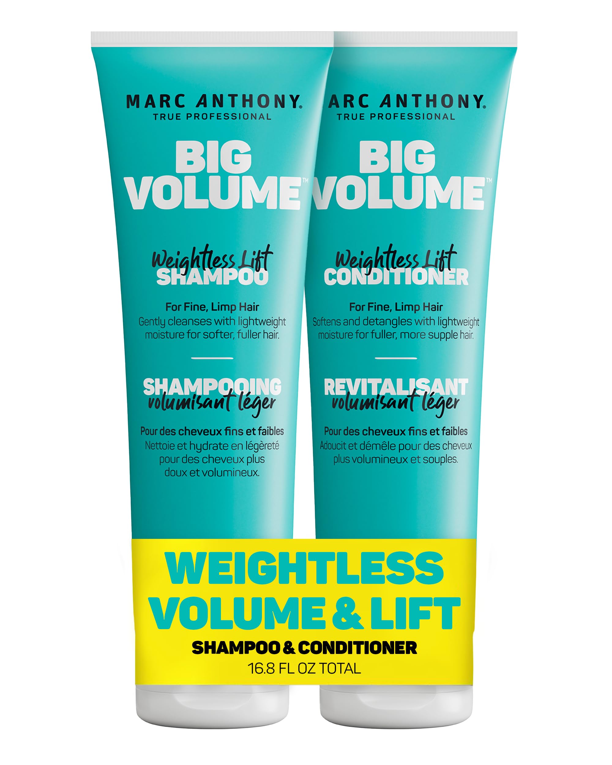 Amazon.com : Marc Anthony Big Volume Hair Shampoo & Conditioner